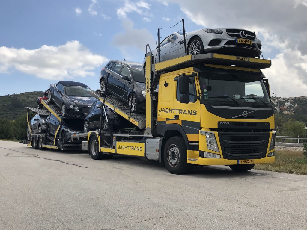 Jachttrans autotransport naar Spanje